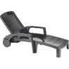 Compra TUMBONA RESINA PLEGABLE CON RUEDAS FIDJI ANTRACITA GROSFILLEX 44041002 al mejor precio