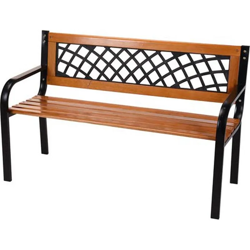Compra BANCO JARDIN HIERRO MADERA IMPORT YA3000030 al mejor precio