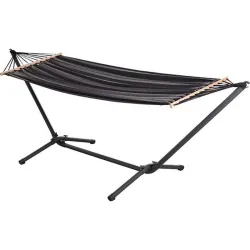 Compra HAMACA CON ESTRUCTURA GRIS 200 X 100 CM IMPORT 89825 al mejor precio