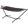 Compra HAMACA CON ESTRUCTURA GRIS 200 X 100 CM IMPORT 89825 al mejor precio