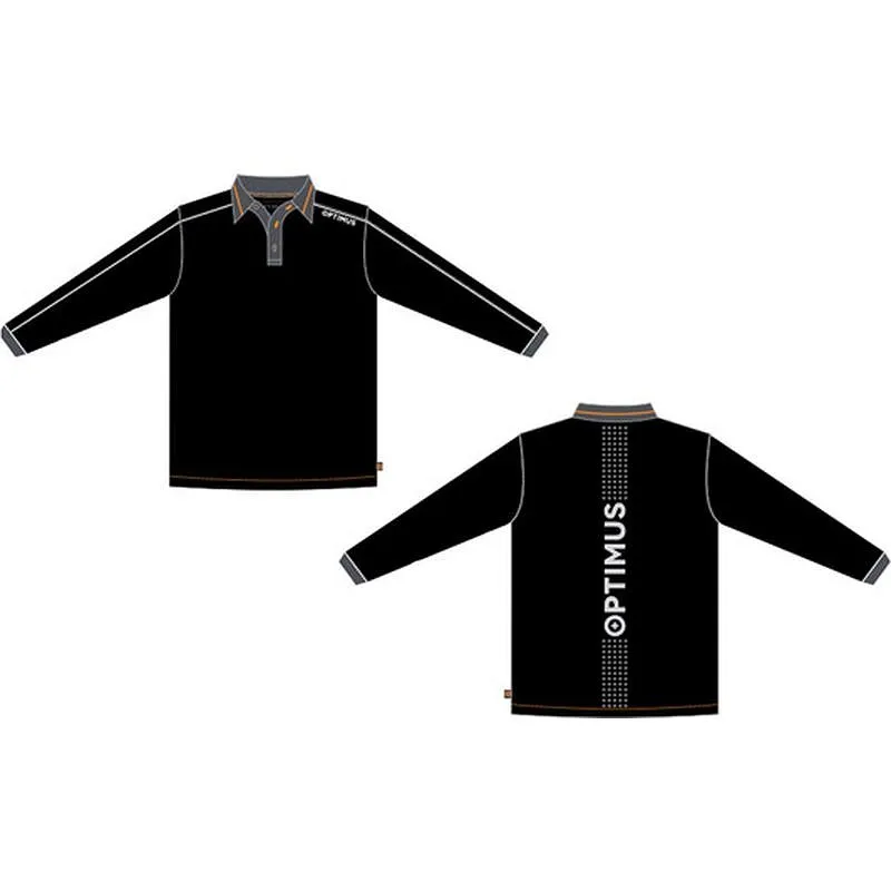 Compra POLO MANGA LARGA UNISEX NEGRO OPTIMUS T L OPTIMUS 34505 25006-L al mejor precio