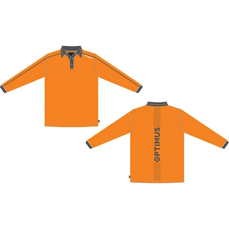 Compra POLO MANGA LARGA UNISEX NARANJA OPTIMUS T L OPTIMUS 34504 25005-L al mejor precio