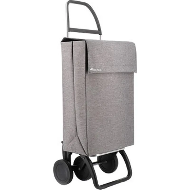 Compra CARRO COMPRA 4 RUEDAS BOLSA CUADRADA JEAN TWEED 4 GRIS ROLSER JEA034 GRIS al mejor precio