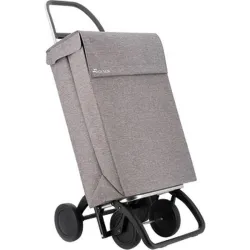 Compra CARRO COMPRA 4 RUEDAS BOLSA CUADRADA JEAN TWEED 4 GRIS ROLSER JEA034 GRIS al mejor precio