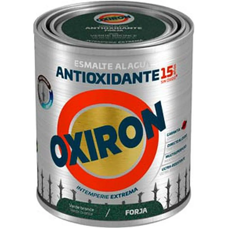 Compra ESMALTE ANTIOXIDANTE AGUA OXIRON FORJA 750 ML VERDE BRONCE TITAN 01F021634/5805961 al mejor precio
