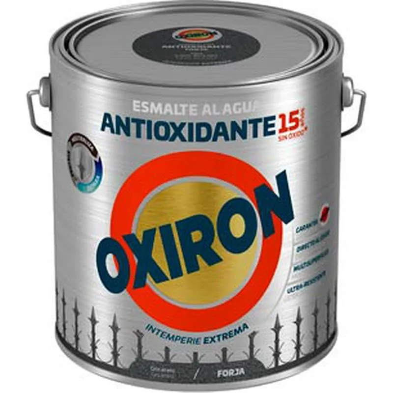 Compra ESMALTE ANTIOXIDANTE AGUA OXIRON FORJA 2,5 L GRIS ACERO TITAN 01F020225/5805954 al mejor precio