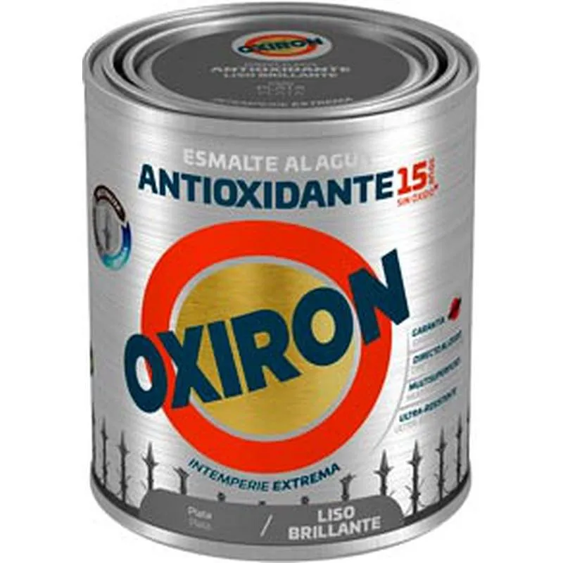 Compra ESMALTE ANTIOXIDANTE AGUA OXIRON LISO BRILLANTE 750 ML PLATA TITAN 01H452034/5805966 al mejor precio