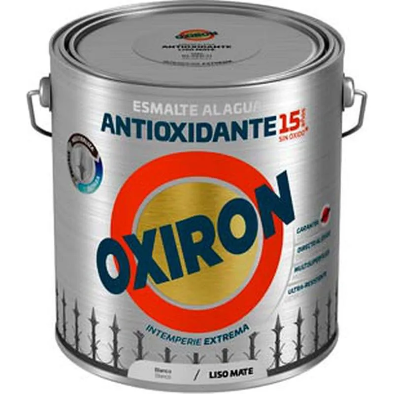 Compra ESMALTE ANTIOXIDANTE AGUA OXIRON LISO BRILLANTE 2,5 L BLANCO TITAN 01H456625/5805979 al mejor precio