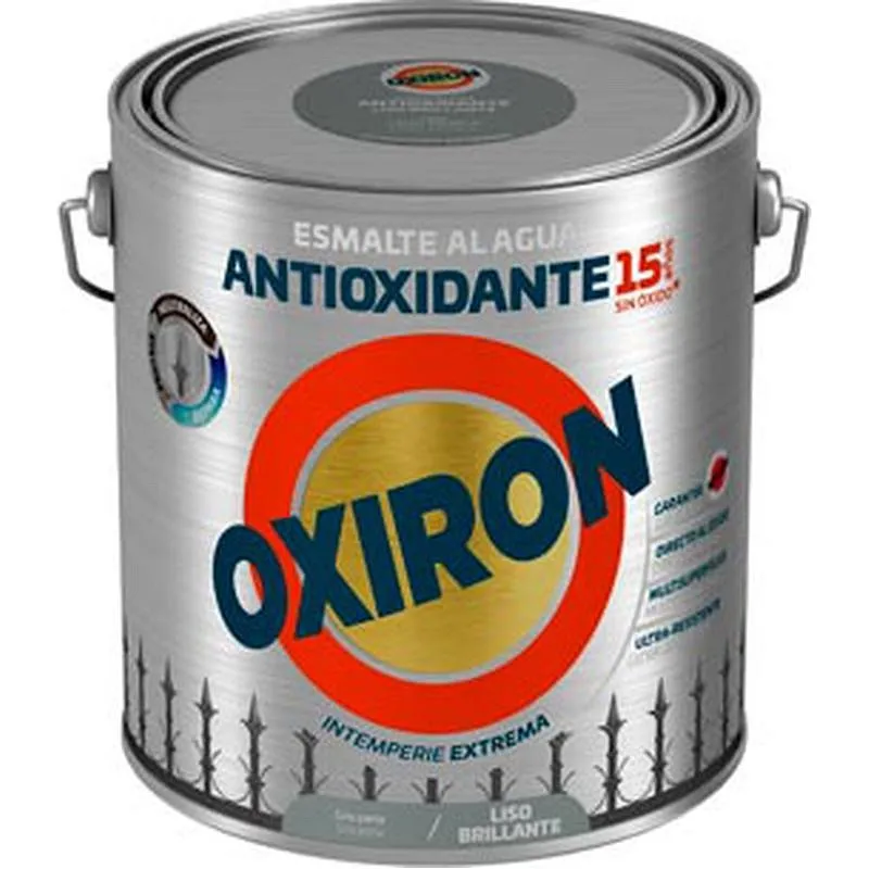 Compra ESMALTE ANTIOXIDANTE AGUA OXIRON LISO BRILLANTE 2,5 L GRIS PERLA TITAN 01H450925/5805962 al mejor precio