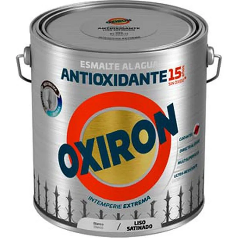 Compra ESMALTE ANTIOXIDANTE AGUA OXIRON LISO SATINADO 2,5 L BLANCO TITAN 01J456625/5805995 al mejor precio
