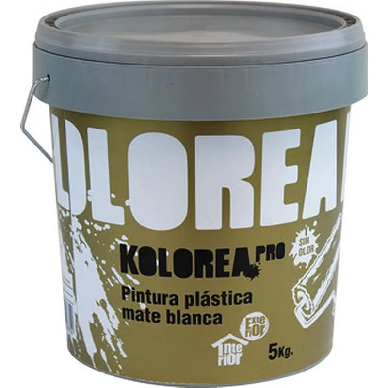 Compra PINTURA PLASTICA EXTERIOR INTERIOR PRO MATE 5 KG BLANCO KOLOREA KRP-PRO-5KG/06124 al mejor precio