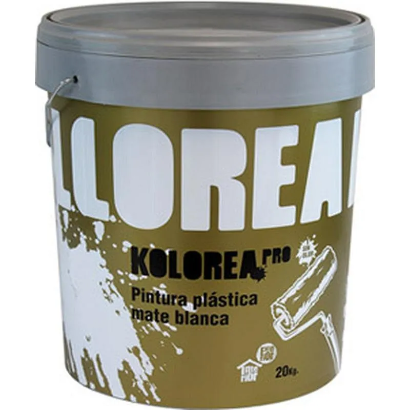 Compra PINTURA PLASTICA EXTERIOR INTERIOR PRO MATE 20 KG BLANCO KOLOREA KRP-PRO-20KG/06123 al mejor precio