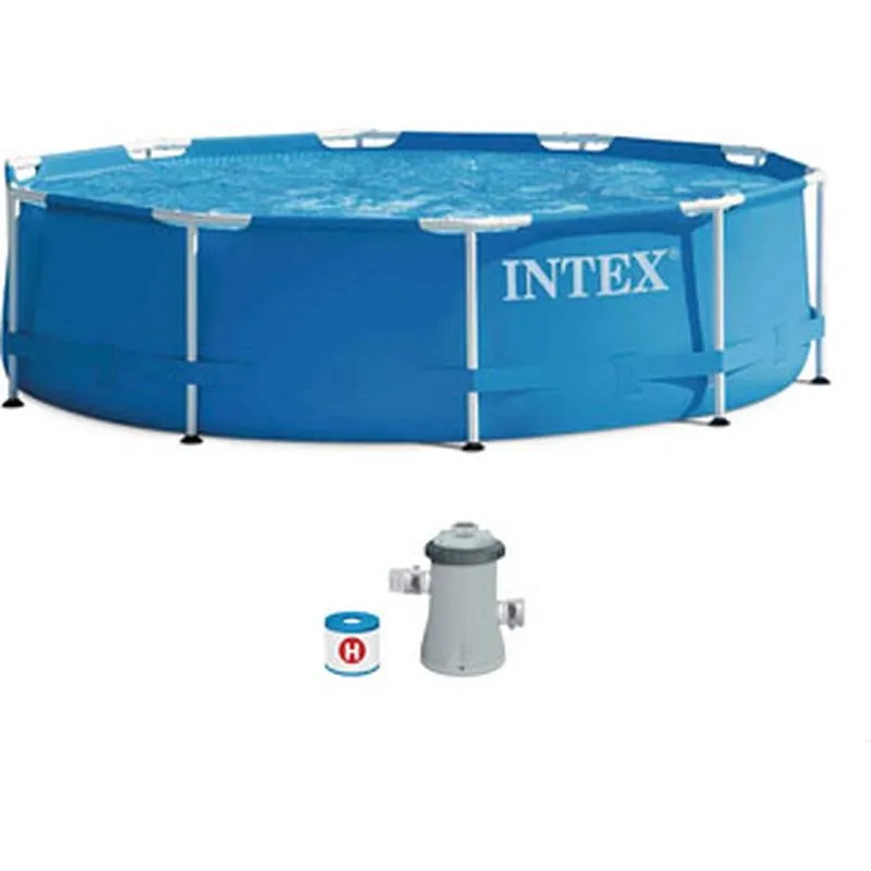 Compra PISCINA REDONDA DESMONTABLE 4.485 L DEPURADORA CARTUCHO TIPO H diametro305X76CM INTEX 56999 al mejor precio