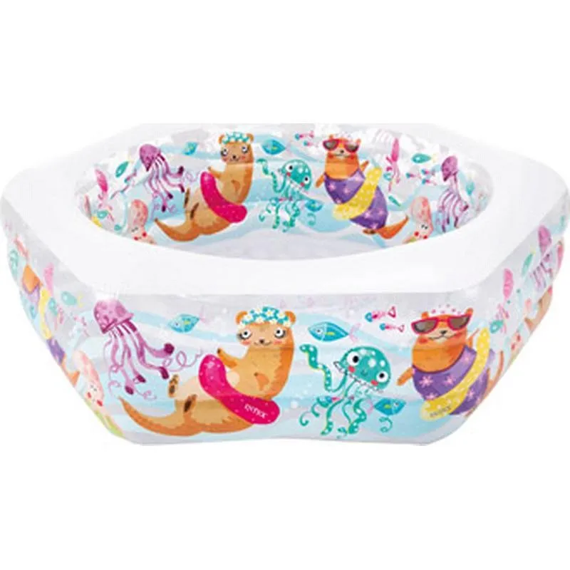 Compra PISCINA INFANTIL HINCHABLE ACUARIO 191X178X61CM INTEX 56493 al mejor precio