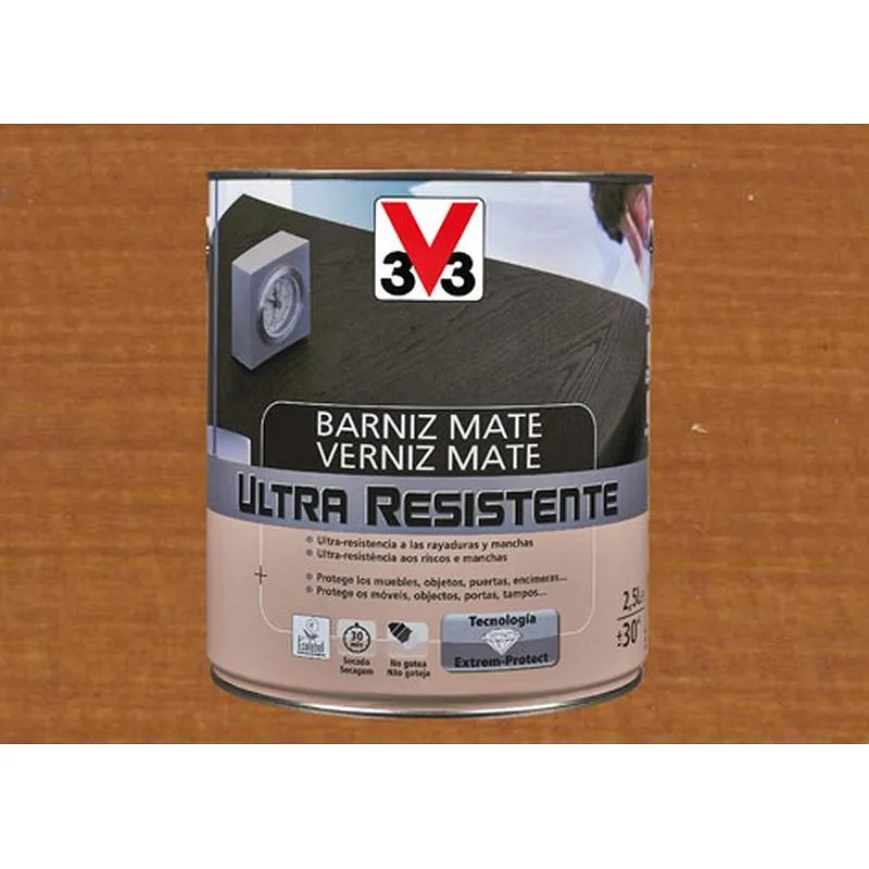 Compra BARNIZ INTERIOR AL AGUA ULTRA RESISTENTE MATE 750 ML CEREZO V33 056856 al mejor precio