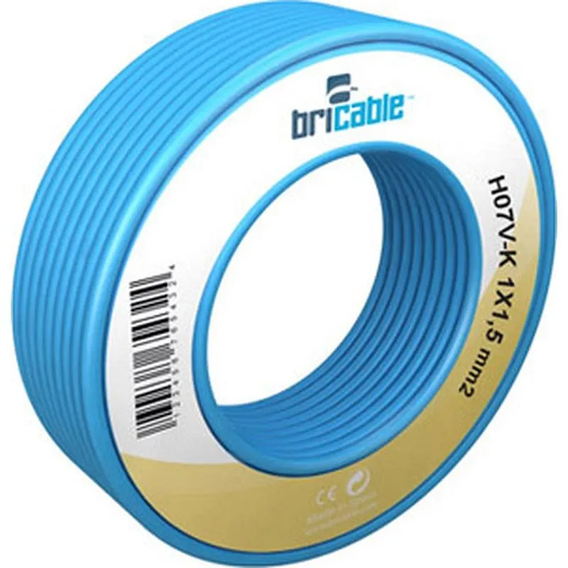 Compra CABLE UNIPOLAR FLEXIBLE 1 X 1,5 MM 10MT AZUL BRICABLE 131A001MRBR010 al mejor precio
