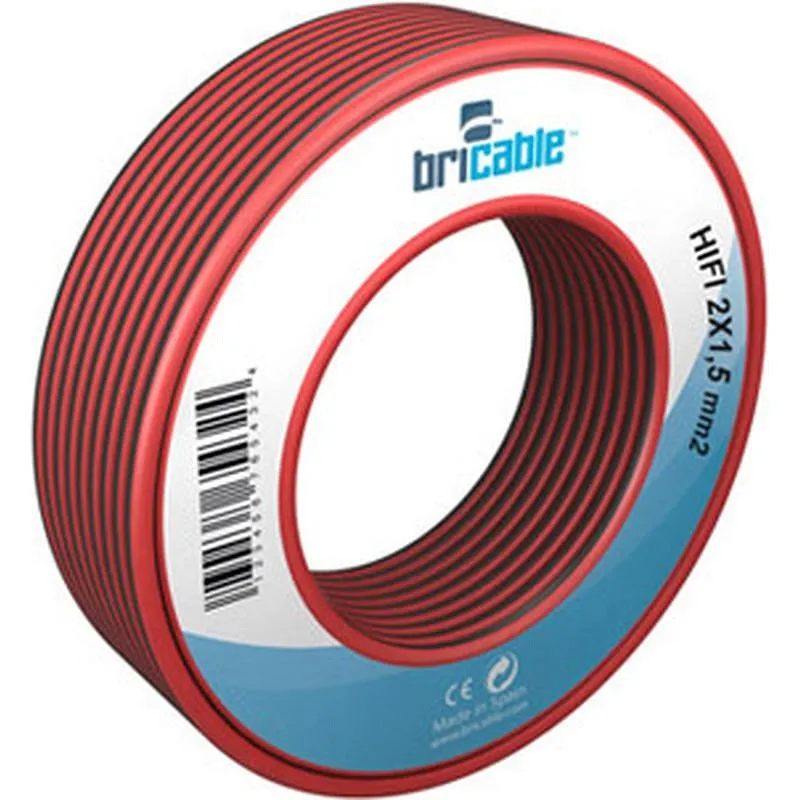 Compra CABLE PARALELO AUDIO 2 X 0,75 MM 10MT ROJO/NEGRO BRICABLE 0702000SBIRBR10 al mejor precio