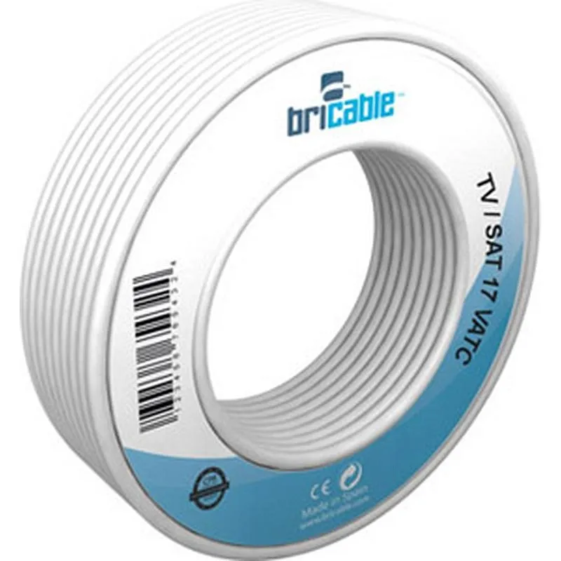 Compra CABLE COAXIAL TELEVISION 10MT BLANCO BRICABLE 99003133RBR010 al mejor precio