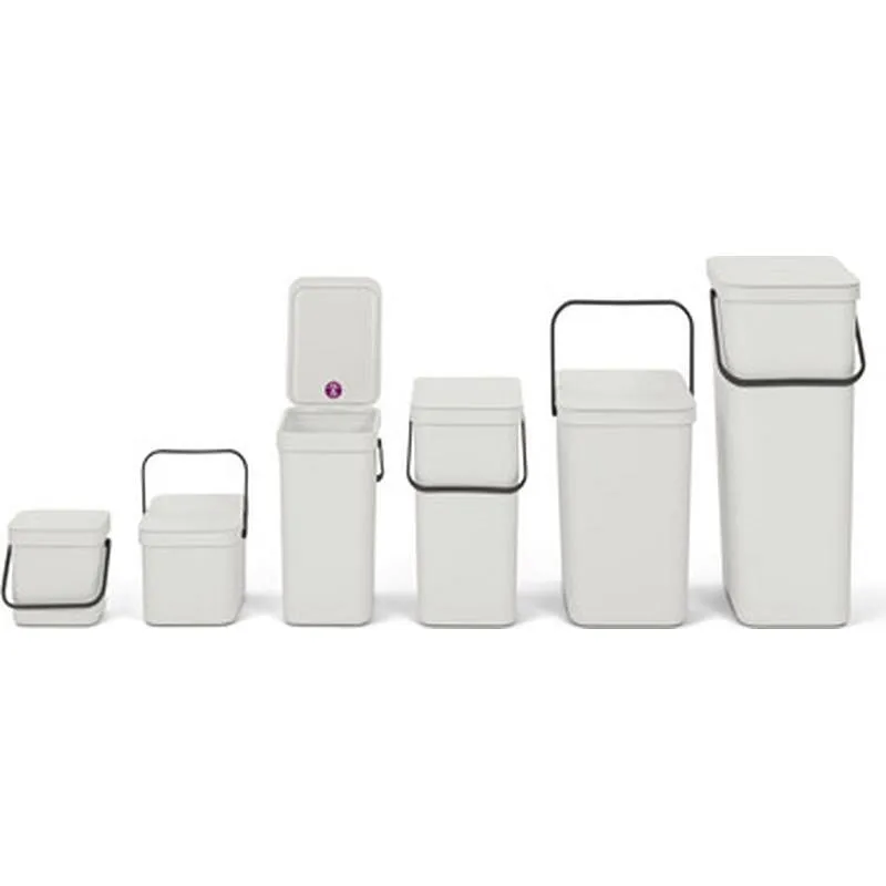 Compra CUBO RECICLAJE SORT & GO' GRIS CLARO 3 L BRABANTIA 21 32 29 al mejor precio