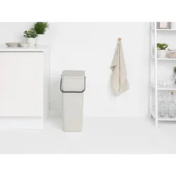 Compra CUBO RECICLAJE SORT & GO' GRIS CLARO 3 L BRABANTIA 21 32 29 al mejor precio