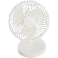 Compra VENTILADOR SOBREMESA 5 W - diametro 17 CM - BLANCO IMPORT 73212 al mejor precio