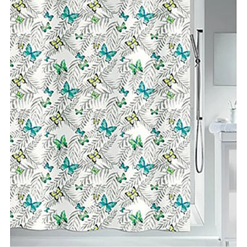 Compra CORTINA BAÑO MARIPOSAS 180 X 200 CM SPIRELLA 2019257 al mejor precio