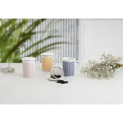 Compra MUG INFUSION PORCELANA CON FILTRO Y TAPA 33 CL COLORS SURTIDO NON 5424153 al mejor precio