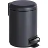 Compra CUBO BAÑO CON PEDAL LEMAN NEGRO 5 L WENKO 24681100 al mejor precio