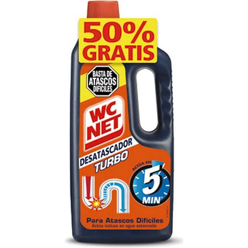 Compra DESATASCADOR TURBO 500 ML + 50% GRATIS WC NET 6312560 al mejor precio