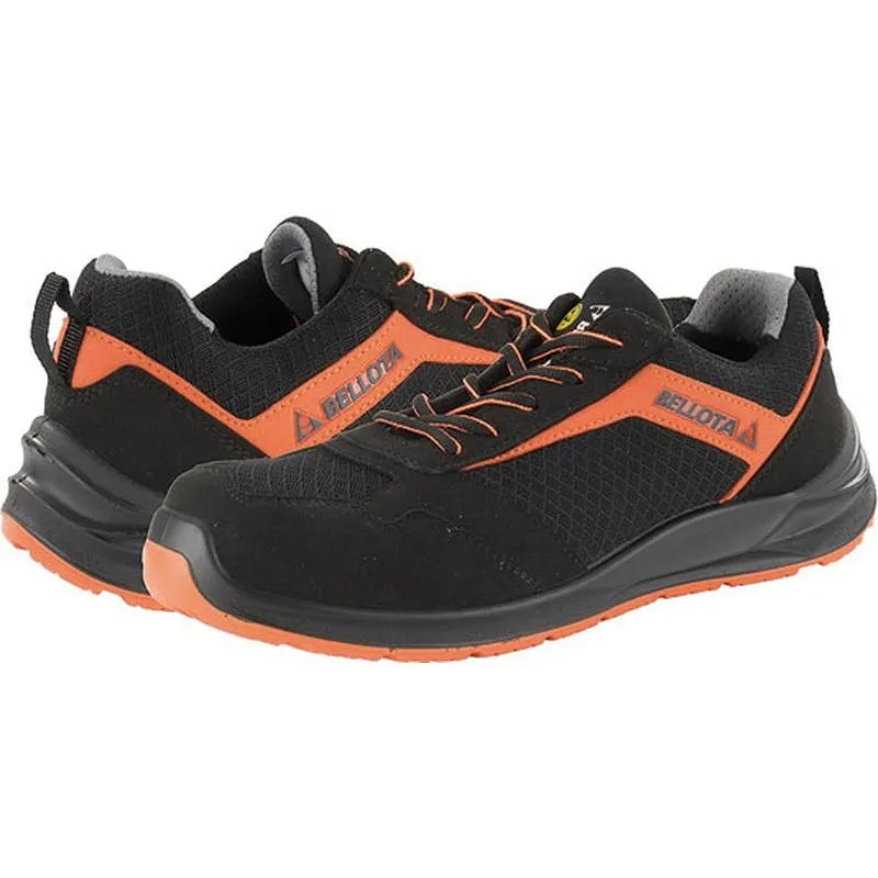 Compra ZAPATO SEGURIDAD S1PS ESD FLEX NEGRO / NARANJA TALLA 46 BELLOTA FTW05-46BO S1P al mejor precio