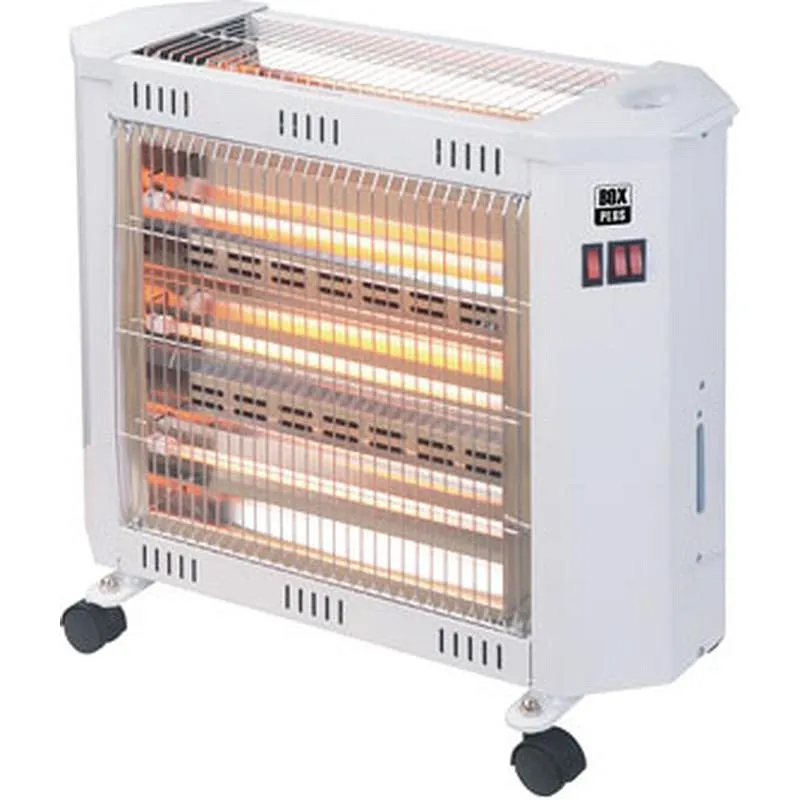 Compra ESTUFA CUARZO 4 BARRAS RUEDAS 2400 W - HUMIDIFICADOR - BLANCO BOX PLUS LX-2800L al mejor precio
