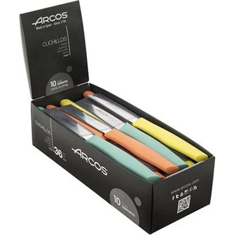Compra CUCHILLO MONDADOR (EXPOSITOR 36 UDS) COLORES PASTEL ARCOS 806200 al mejor precio
