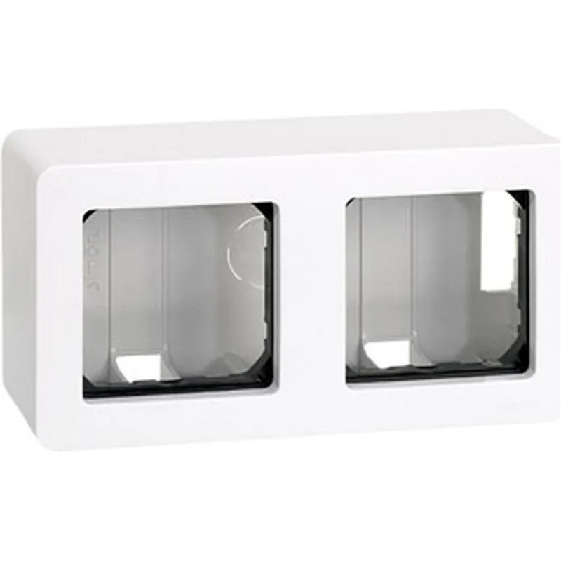 Compra CAJA SUPERFICIE CON MARCO 2 ELEMENTOS BLANCO SERIE 27 SIMON G2782135 al mejor precio