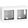 Compra CAJA SUPERFICIE CON MARCO 2 ELEMENTOS BLANCO SERIE 27 SIMON G2782135 al mejor precio