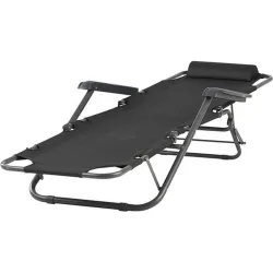 Compra SILLA RELAX GRIS OSCURO 178X60X95 CM IMPORT 89693 al mejor precio