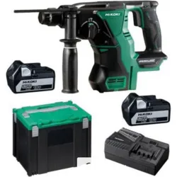 Compra MARTILLO SDS PLUS 18 V BRUSHLESS 3 MODOS, 2 BATERIAS 5,0 AH CON MALETIN HIKOKI DH18DBLWPZ al mejor precio