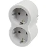Compra ADAPTADOR FRONTAL DOBLE 10/16A ENTRADA HORIZONTAL BLANCO/GRIS LEGRAND 694516 al mejor precio