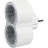 Compra ADAPTADOR FRONTAL DOBLE 10/16A ENTRADA HORIZONTAL BLANCO/GRIS LEGRAND 694516 al mejor precio