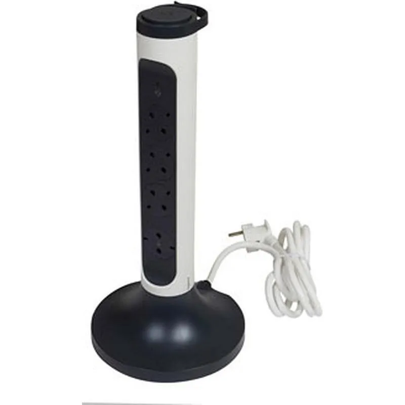 Compra BASE MULTIPLE VERTICAL CORNER (SPD) 2M 4 TOMAS BLANCO/GRIS OSCURO LEGRAND 694505 al mejor precio