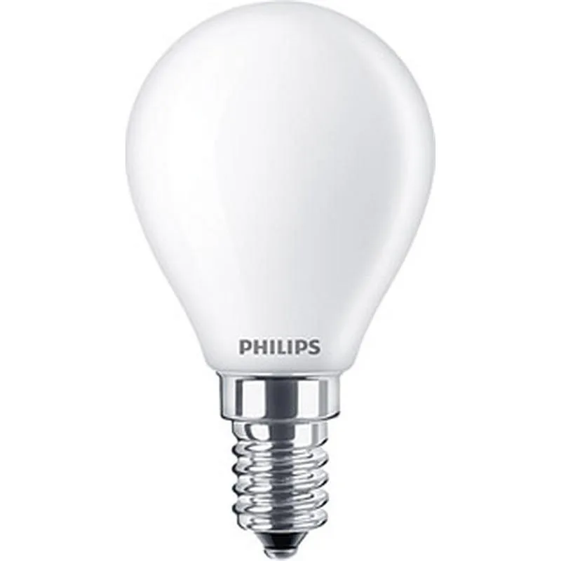 Compra BOMBILLA LED ESFERICA E14 LUZ CALIDA 470LM 4,3W PHILIPS ILUMINACION 929001345555 al mejor precio
