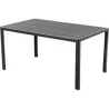 Compra MESA ALUMINIO POLYWOOD NEGRO/GRIS DOUGLAS 150 X 90 CM IMPORT 52337 al mejor precio