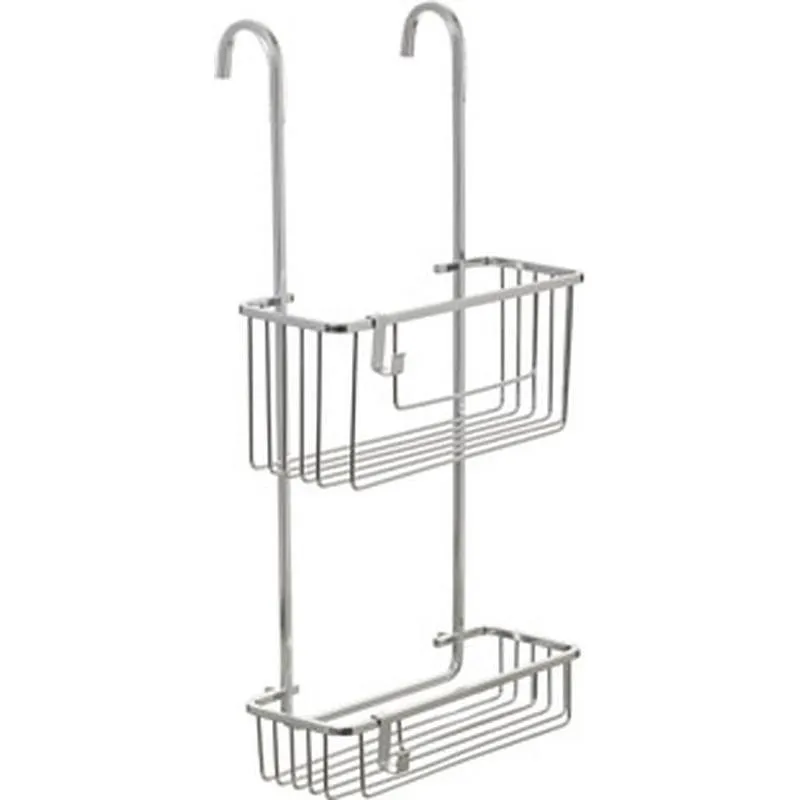 Compra CESTO DUCHA DOBLE CON COLGADOR PARA MAMPARA 28 X 15,5 X 56 CM ALUMINIO TATAY 6604700 al mejor precio
