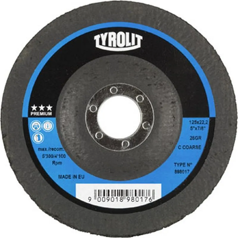 Compra DISCO DE LIMPIEZA 28 VL GR 125X22,2 C COARSE P TYROLIT 898017 al mejor precio
