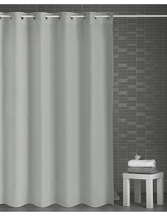 Compra Cortina baño poliester magica gris 180 x 200 cm ATENAS 1040-29 al mejor precio