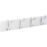 Compra PERCHA PARED MADERA BLANCA 4 GANCHOS BLANCOS NESU 9101BLBL al mejor precio