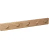 Compra PERCHA PARED MADERA NATURAL 5 POMOS INCLINADOS NATURAL NESU 9400HNHN5 al mejor precio