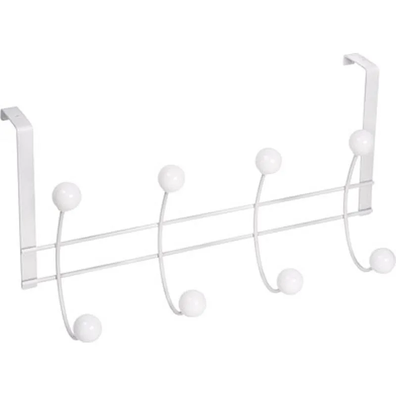 Compra PERCHA SOBREPUERTA BLANCA 8 BOLAS HAYA BLANCAS NESU 902BLBL8 al mejor precio
