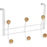 Compra PERCHA SOBREPUERTA BLANCA 6 BOLAS HAYA NATURAL NESU 902BLHN6 al mejor precio