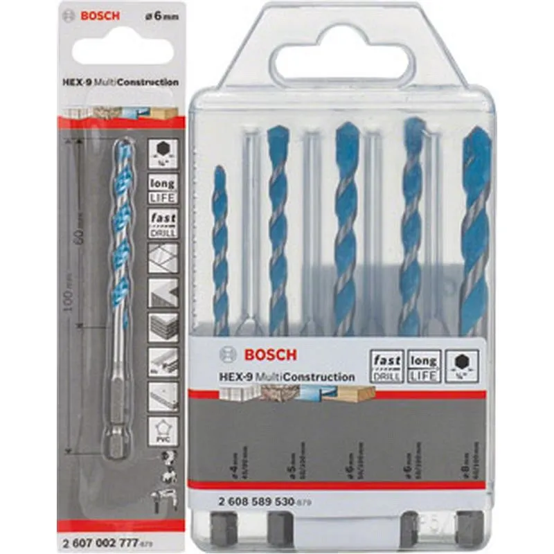 Compra BROCA WIDIA Y CERAMICA JGO 6 UDS BOSCH PROFESIONAL 061599761D al mejor precio