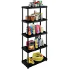 Compra ESTANTERIA RESINA NEGRA 5 ESTANTES (INCL) 60 X 30 X 165 CM TERRY 1002649 al mejor precio